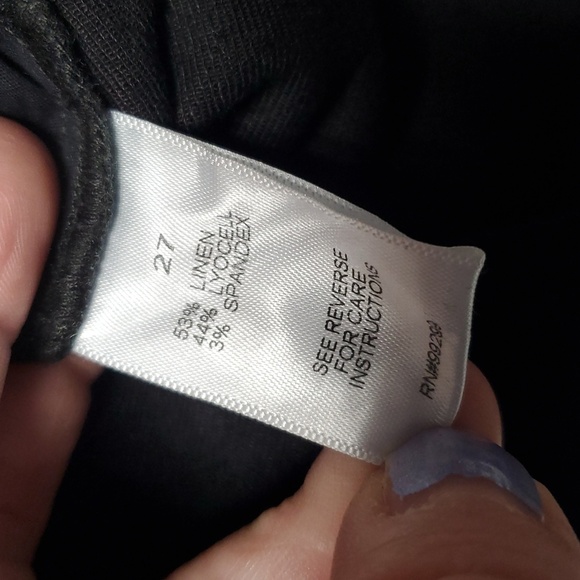 EVEREVE Layla Stretch Linen Skort Size 27 Black Preppy Minimalist Closet Staple - Picture 11 of 14
